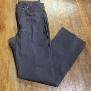 Simon chang dark gray straight leg microtwill trouser Pants size 14